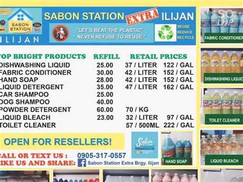 sabon station price list 2023